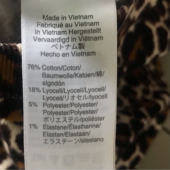 J. CREW ReImagined High Rise Animal Print Pants Stretch Corduroys Jeans - Picture 11 of 12